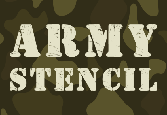 Army Stencil: Unconventional Sans Serif for Bold Brands