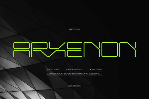 Arxenon: A Typeface for the Digital Frontier