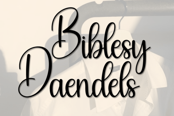 Biblesy Daendels: The Handwritten Script for Authentic Design