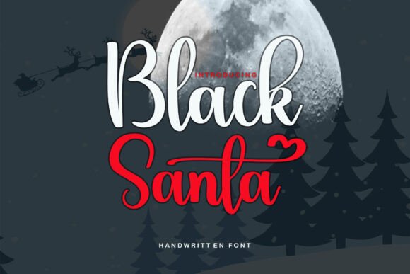 Black Santa: A Handwritten Script for Authentic Design