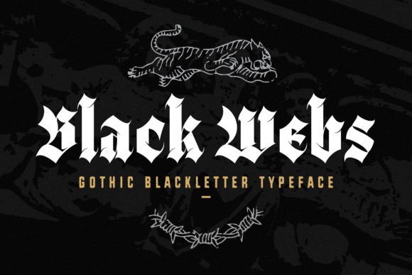 Black Webs: The Gothic Typeface for Bold Branding