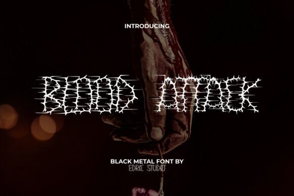 Bloodattack: The Heavy Black Metal Font for Creative Projects