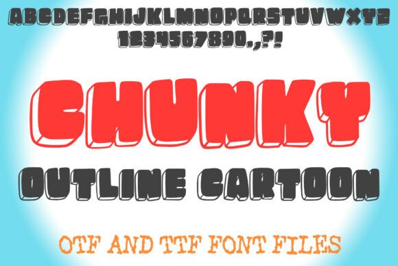 Chunky Outline Cartoon: Adding Playful Dimension to Your Designs