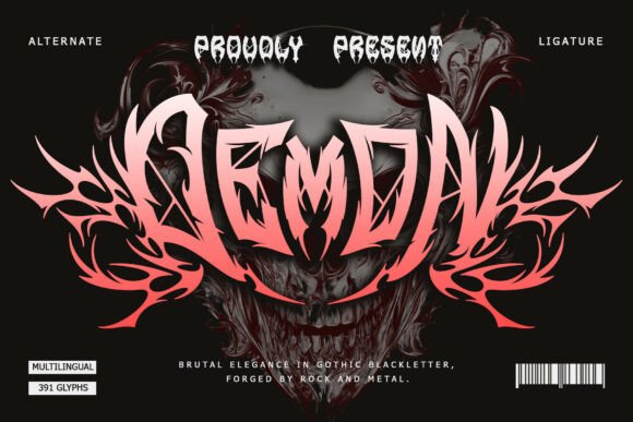 Demon Crown: The Gothic Blackletter Font Forged in Darkness