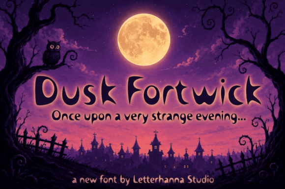 Dusk Fortwick: The Bold Display Font That Bites Back
