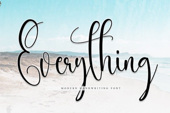 Everything: The Flowing Handwritten Font for Timeless Designs