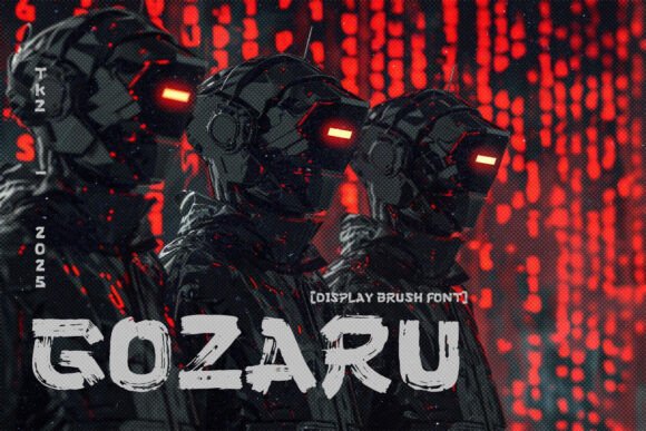 Gozaru: The Grungy Display Font That Demands Attention