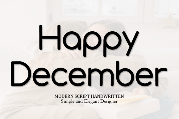 Happy December: A Playful Display Font for Creative Projects