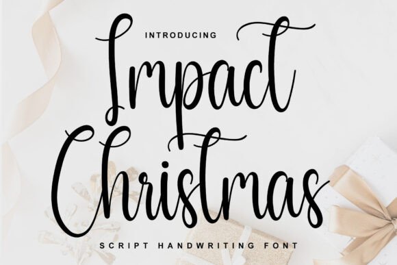 Impact Christmas: Bold Typography for Maximum Holiday Impact