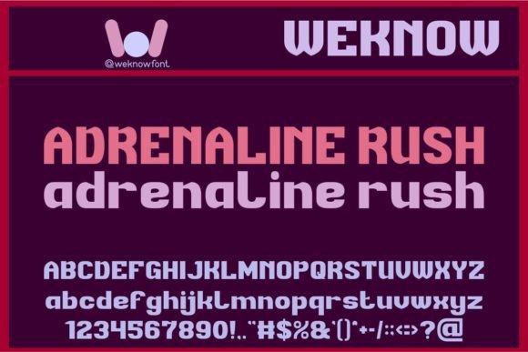 Meet Adrenaline Rush: The Bold Sans Serif That Demands Attention