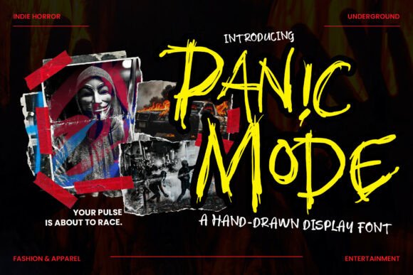 Panic Mode: The Hardcore Hand-Drawn Font for Maximum Impact