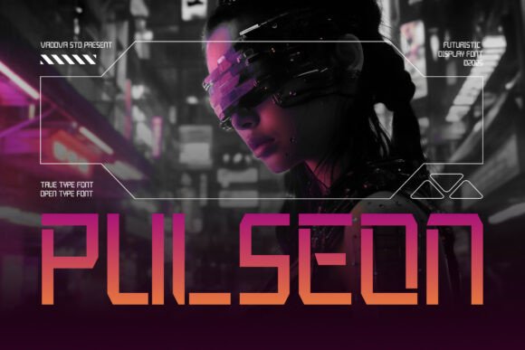 Pulseon: Command Attention with Futuristic Typography