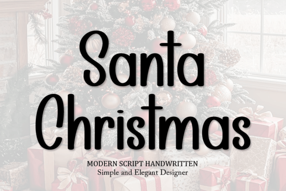 Santa Christmas: A Handwritten Script for Festive Branding