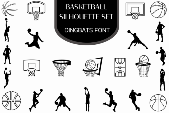 Score Big with the Basketball Silhouette Set