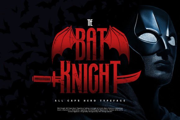 Unleashing the Dark Hero: The Bat Knight Typeface